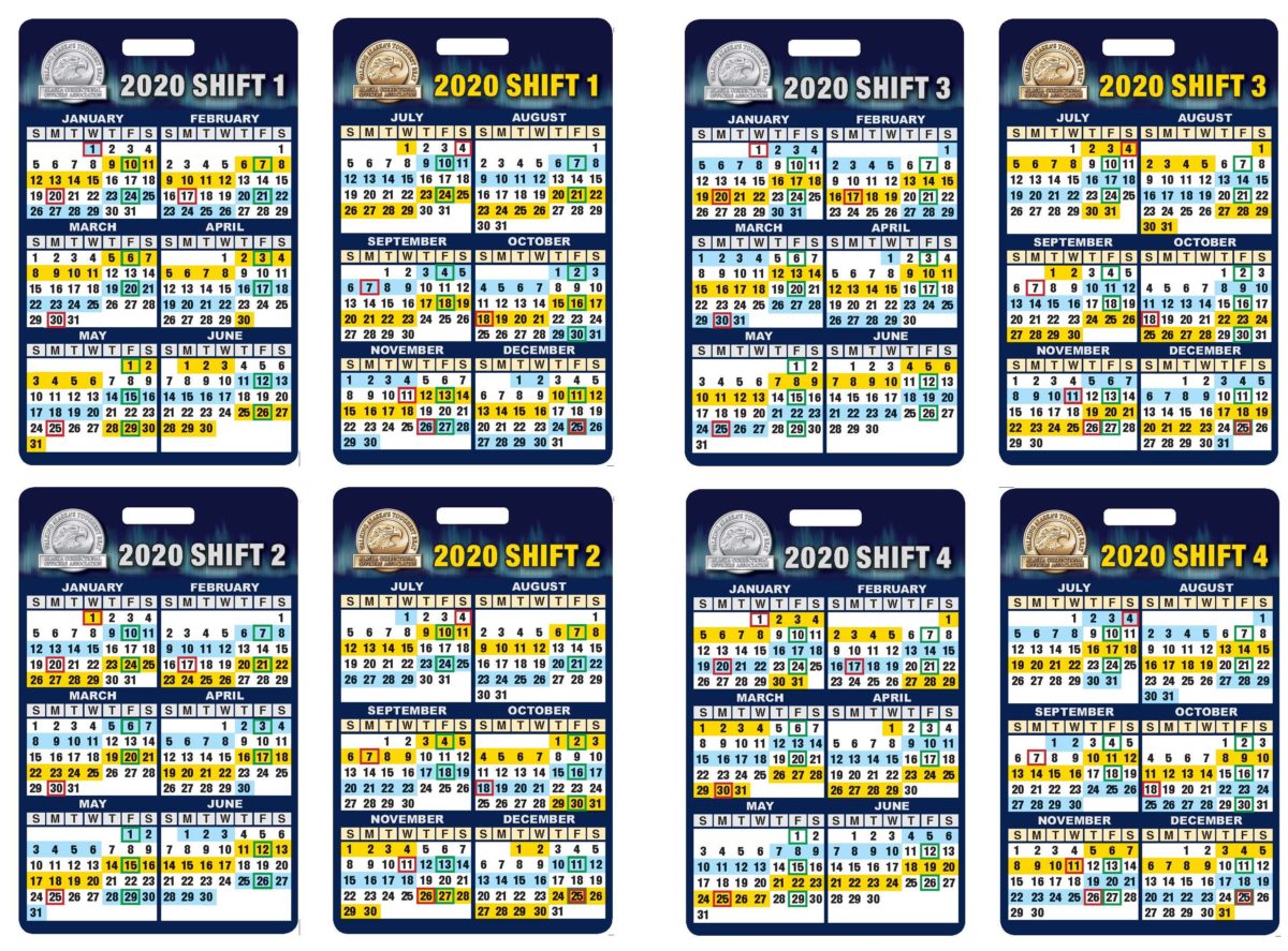 2020 Shift Calendars Alaska Correctional Officers Association